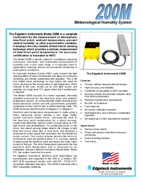 Thumbnail of document Data Sheet - 200M Meteorological System